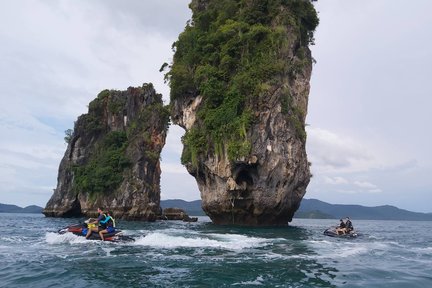 Excursion d'une journée en jet ski avec 6 îles au départ de Phuket