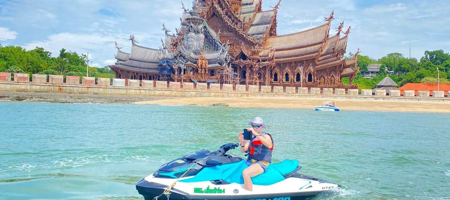Jet ski with the the view