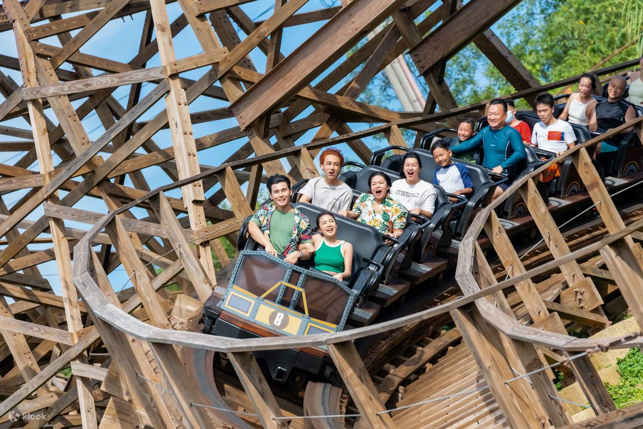 terrain wooden coaster at Sun World Hon Thom